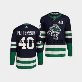 Herren Vancouver Canucks Eishockey Trikot Elias Pettersson 40 Adidas 2022 Reverse Retro Marine Authentic